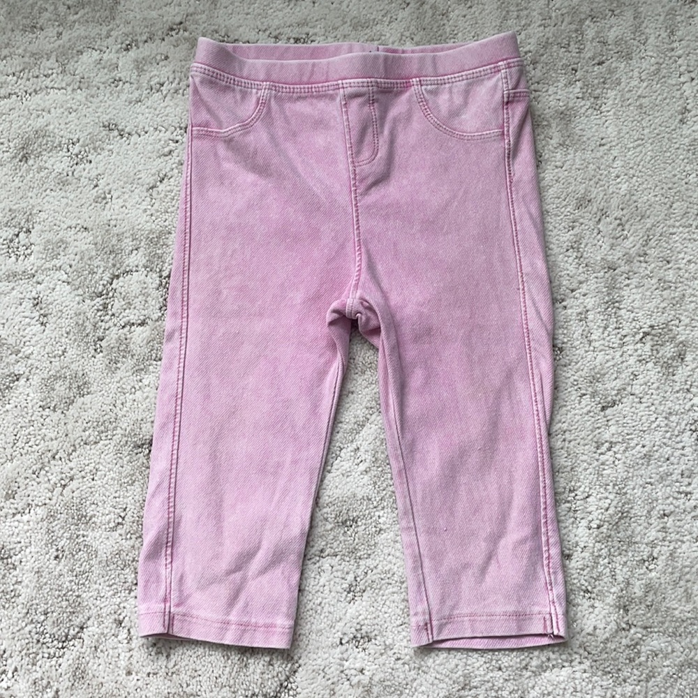 Zara size 3/4 stretch denim capri leggings